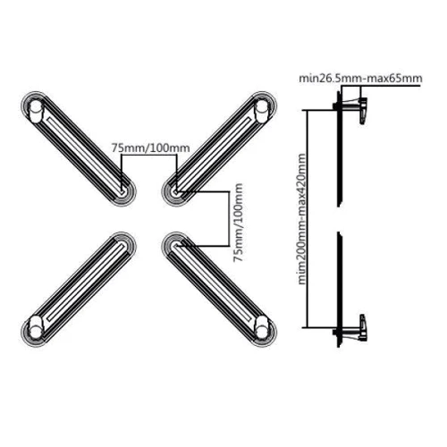 Кронштейн для ТВ ITech ADPU-1