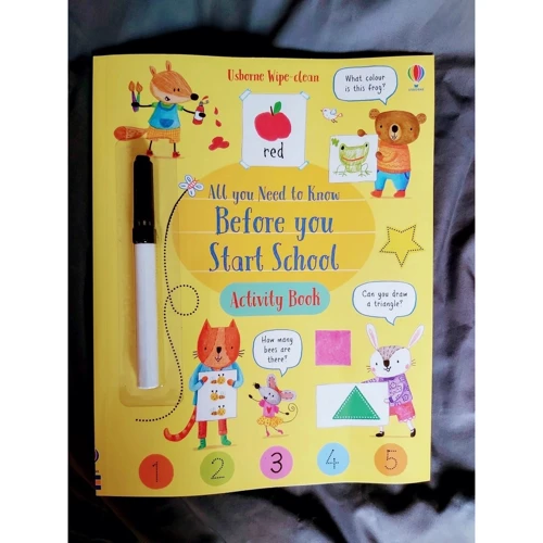 Wipe-Clean. All You Need to Know Before You Start School. Activity Book / Все, что вам нужно знаті перед початком школи: Обкладинка Мягкая