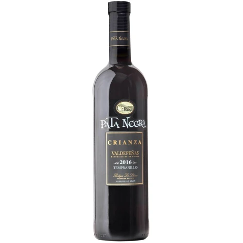 Вино Pata Negra DO Valdepenas Crianza 2016 Tempranillo красное сухое 0.75л (DDSAT3C017)