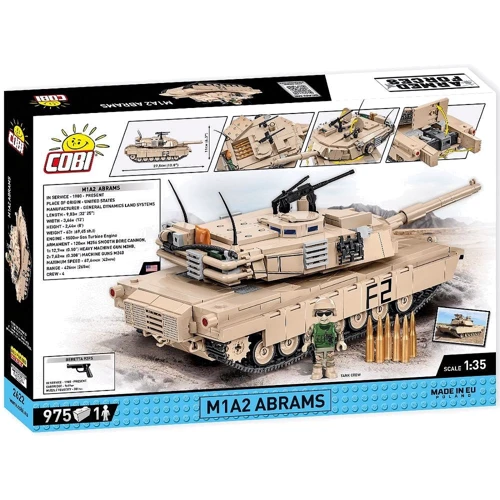 Конструктор COBI Танк M1A2 Абрамс, 975 деталей