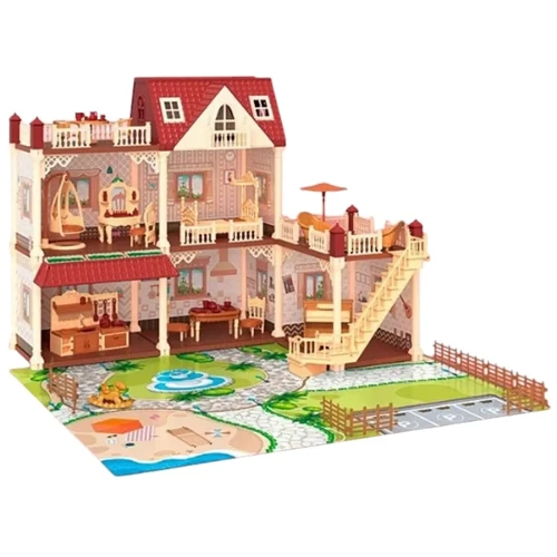 

Домик для кукол: мебель, куколки, механический лифт, 2 этажа (VC 6031)