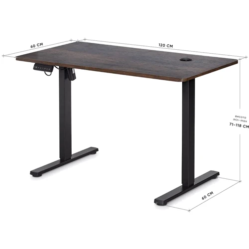 Стол Mealux PowerDesk Energy Antique c электрорегулировкой высоты (арт. EVO-201 Energy A/B): Форма столешницы Прямоугольная