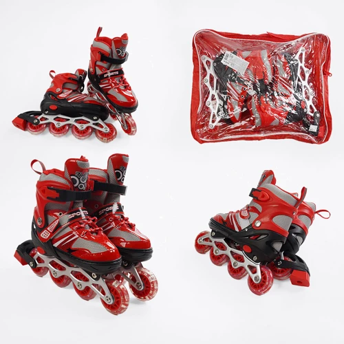 Раздвижные ролики Best Roller колеса PVC 73426-S (29-33) Красные