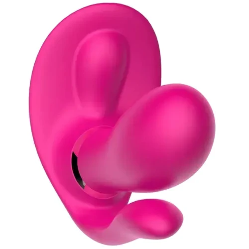 Вібромасажер з анальним та кліторальним стимулятором, та підігрівом BOSS Remote wearable vibrator Pink (BS561007-3)