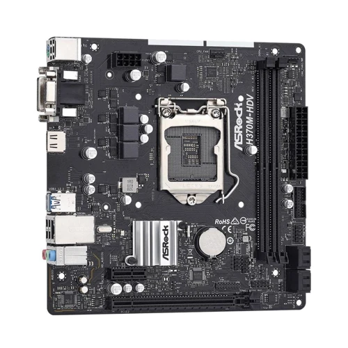 ASROCK H370M-HDV: Роз'єми на задній панелі USB 3.2 Gen 1, USB 2.0, USB 3.0 (USB 3.1 Gen 1)