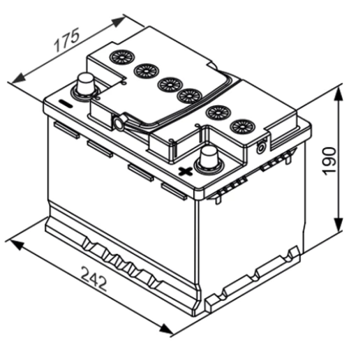 Автомобильный аккумулятор AGM (Start-Stop) Bosch 6СТ-60 AGM (S5A05)