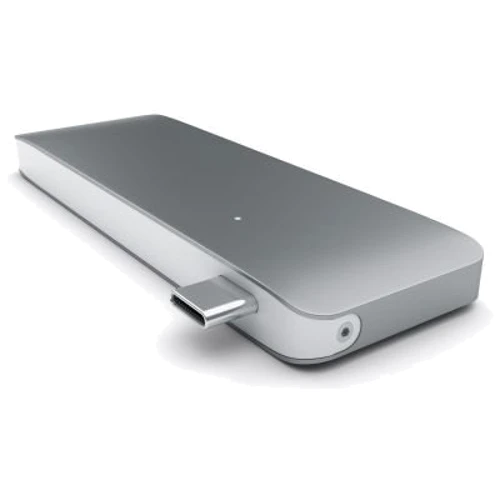 Адаптер Satechi Adapter Passthrough USB-C to USB-C+micro SD+SD+2xUSB3.0 Space Gray (ST-TCUPM): Интерфейс подключения USB-C