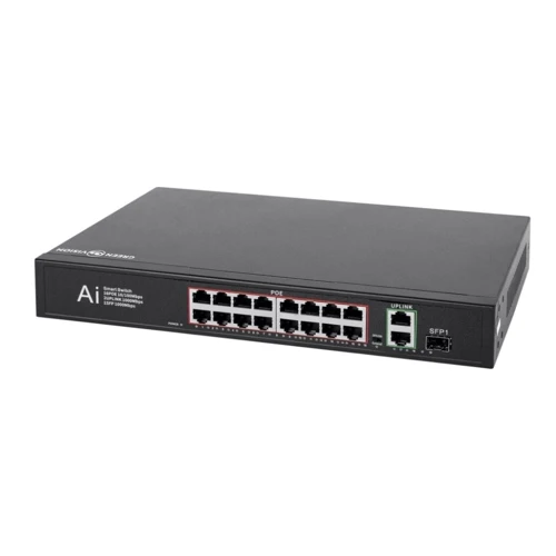Мережевий комутатор Greenvision GV-010-D-16+2 PG+1 SFP (GV-010-D-16+2PG+1SFP)