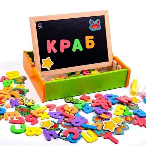 Магнітний розвиваючий набір з дошкою Vladi Toys укр (VT5411-17)