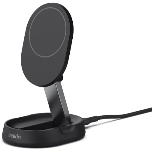 Зарядное устройство Belkin Wireless Charger Magnetic Stand 15W Black (WIA008VFBK) for iPhone 16 I 15 I 14 I 13 I 12 series