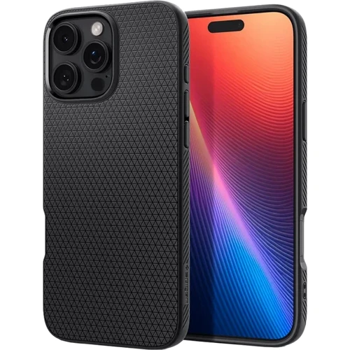 Чехол для iPhone Spigen Liquid Air Matte Black (ACS08117) for iPhone 16 Pro