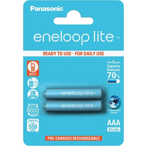 Panasonic Eneloop Lite AAA 550mAh NI-MH * 2 (BK-4LCCE/2BE)