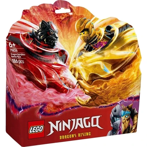 Конструктор LEGO Ninjago Бойовий набір дракона Спін-джитсу 186 деталей (71826)