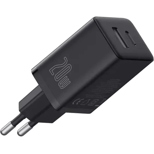 Зарядное устройство Baseus Wall Charger USB-C+USB Cube Fast Charger 20W Cluster Black (P10111403113-00): Кабель в комплекте отсутствует