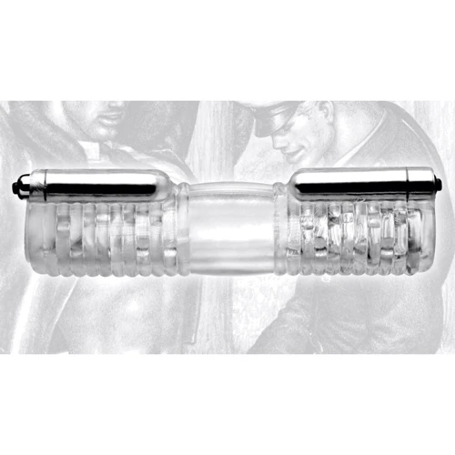 Двойной мастурбатор Tom of Finland Head to Head Vibrating Sleeve