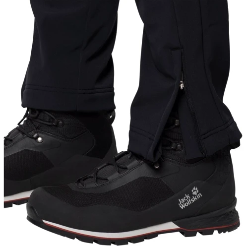 Брюки Jack Wolfskin Zenon Softshell Pants Men 1505171-6000 50 черные: Состав Эластан, Полиэстер