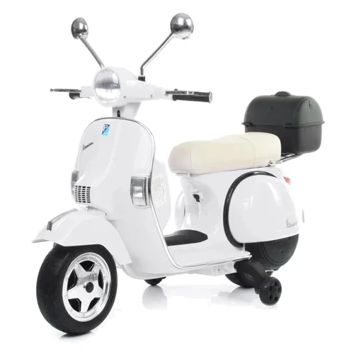 Детский электромотоцикл скутер Bambi Racer VESPA белый (M 4939EL-1)
