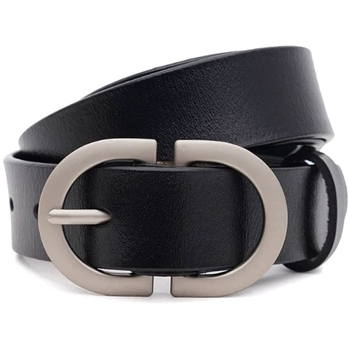 Женский ремень Borsa Leather черный (CV1ZK-105bl-black)