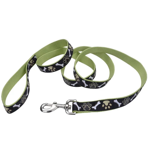 Поводок Coastal Pet Attire Ribbon для собак коричневые лапки 2.5 см 1.8 м (42869)