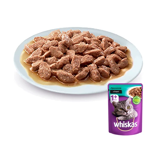Влажный корм Whiskas для котов с кроликом в соусе 24х100 г (4770608252755) фото 7