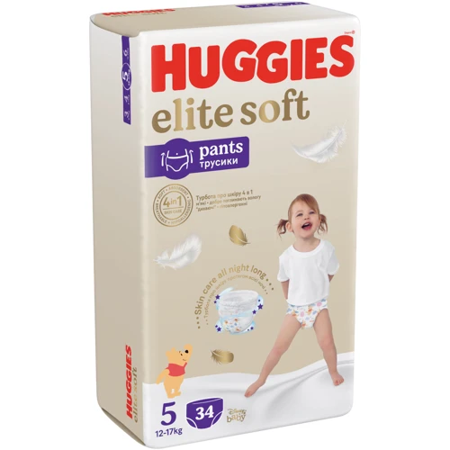 Подгузники Huggies Elite Soft 5 (12-17кг) Mega 34 шт (5029053549354) фото 9