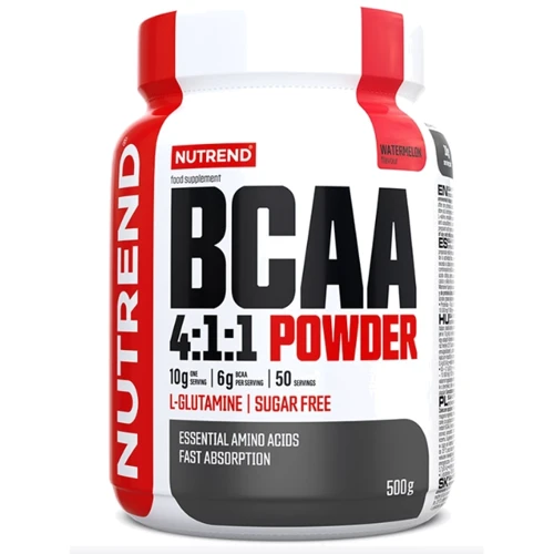 Амінокислота для спорту Nutrend BCAA 4:1:1 Powder 500 g / 50 servings / watermelon