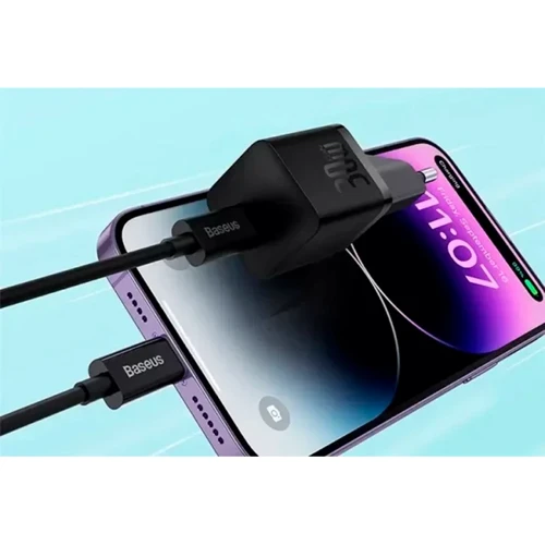 Зарядное устройство Baseus Wall Charger USB-C GaN 5S 30W Black (P10162504113-00): Количество USB-портов 1