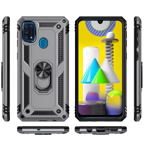 Аксессуар для смартфона BeCover Military Silver for Samsung M315 Galaxy M31 (704962): Материал TPU (термополиуретан) и пластик