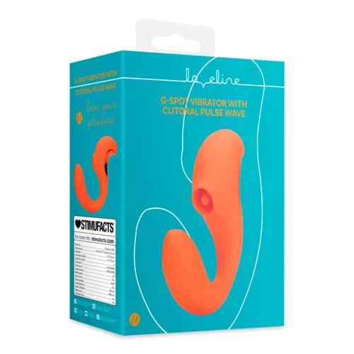Вибратор 2 в 1 Loveline Оrange