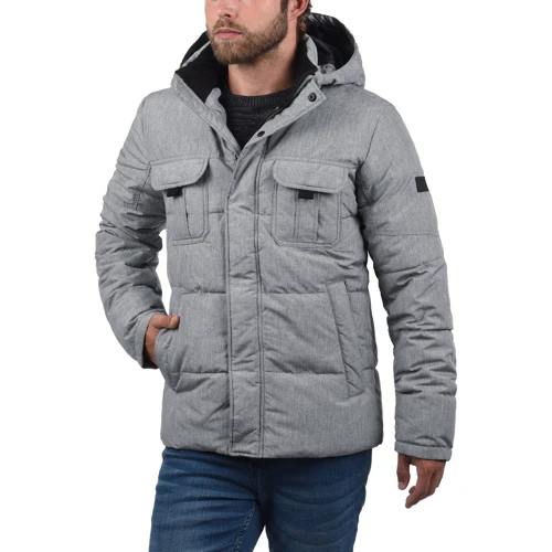 Куртка Jack & Jones 38299105 54 сіра зимова з капюшоном: Фасон Стьобаний