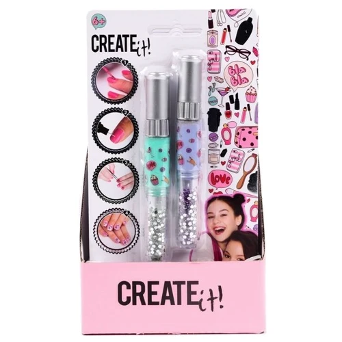 Набор детский для дизайна ногтей 3 в 1 CREATE IT! в ассортименте 84100: Количество в упаковке 2