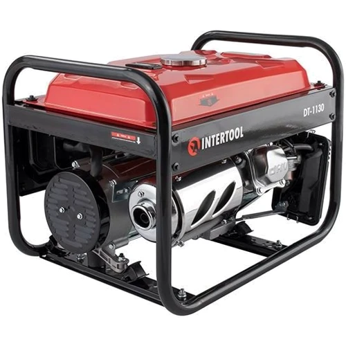 Генератор бензиновый INTERTOOL DT-1130: Объем двигателя 208 куб.см