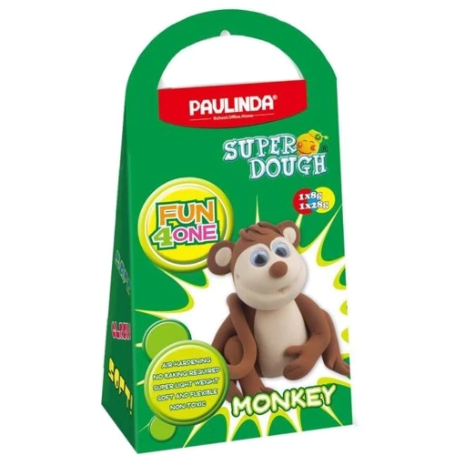 Маса для ліплення Paulinda Super Dough Fun4one Мавпа (рухливі очі)
