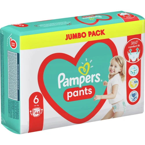 Подгузники Pampers трусики Pants Giant Размер 6 (15+ кг) 44 шт (8006540069356) фото 10