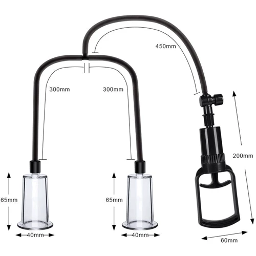 Вакуумная помпа для груди и сосков Men Powerup Passion Pump