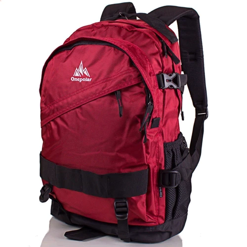 Чоловік рюкзак Onepolar червоний (W1302-red): Застібка Блискавка