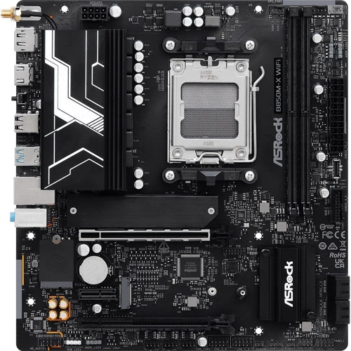 ASRock B850M-X WIFI UA: Дополнительно Адаптер Wi-Fi, Поддержка RAID, Поддержка UEFI, Радиатор на VRM