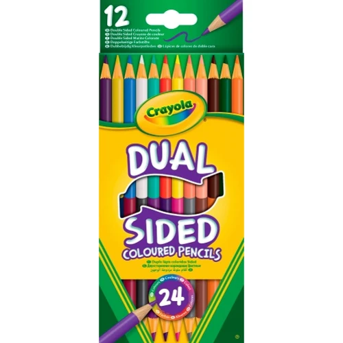 Двосторонні кольорові олівці (12 штук, 24 кольору), Crayola