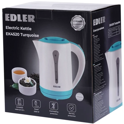 Электрочайник Edler EK4520 Turquoise фото 8