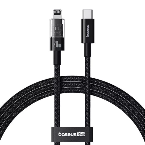 Кабель Baseus Cable USB-C to Lightning Gem Fast-Charging Data 20W 2m Black (P10373001111-01)