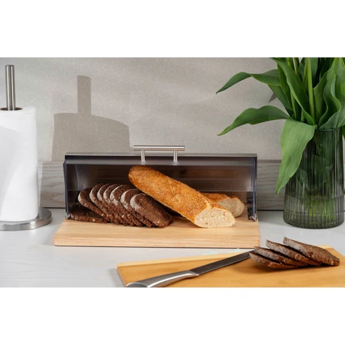 Хлібниця Ardesto Gemini 39х27х15 см дерево пластик нержавіюча сталь (AR0914GB)