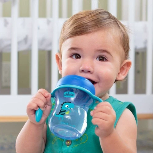 Поильник непроливайка Chicco Training Cup 200 мл 6м+ голубой (06921.20.03): Производитель Chicco