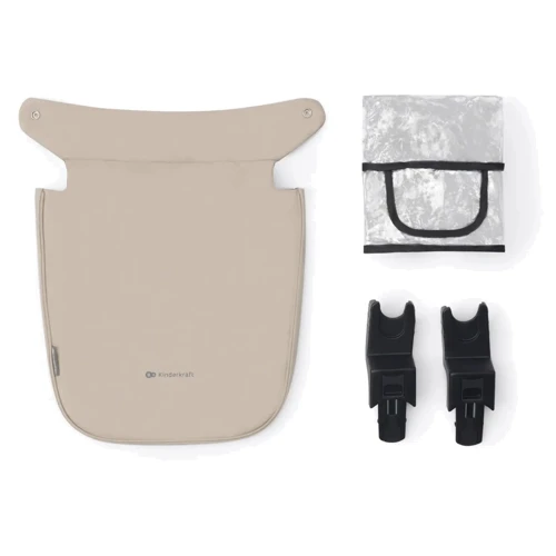 Универсальная коляска 3 в 1 Kinderkraft Newly Sand Beige (00-00305184) фото 7