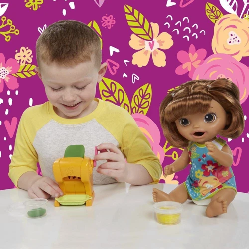 Кукла Hasbro Baby Alive Малышка брюнетка и Макароны (E3696) фото 3