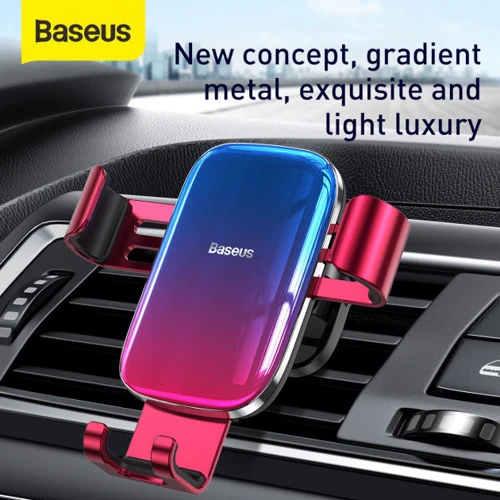 Держатель Baseus Car Holder Air Vent Glaze Gravity Red (SUYL-LG09) фото 6