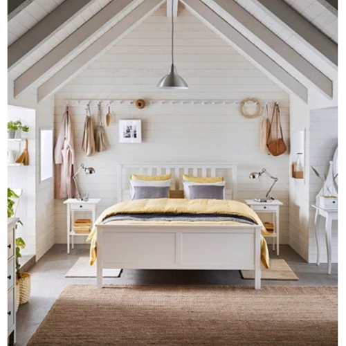 Каркас кровати ІКЕА HEMNES 160х200 см Белый (590.197.95) фото 1