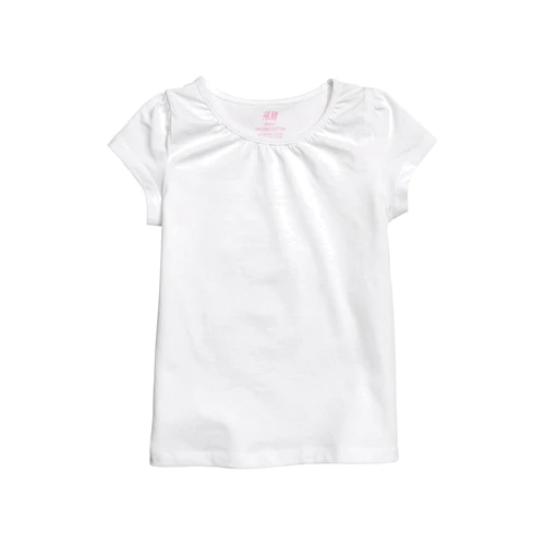 Футболка H & M 7Z5089516 92 см біла (2 шт.): Стать дівчинка