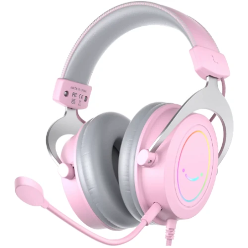 Наушники Fifine RGB H3P Pink