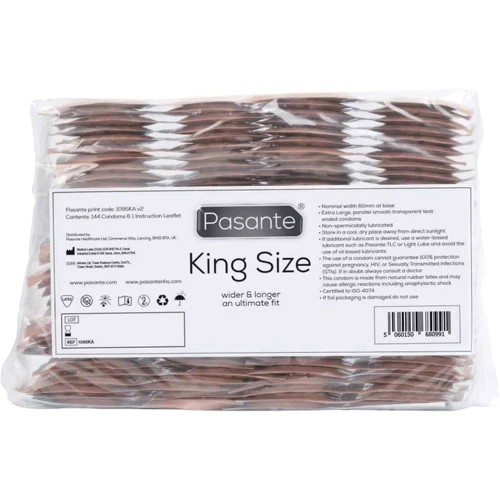 Pasante King Szie XL №144 Презервативи збільшеного розміру: Тип Збільшеного розміру