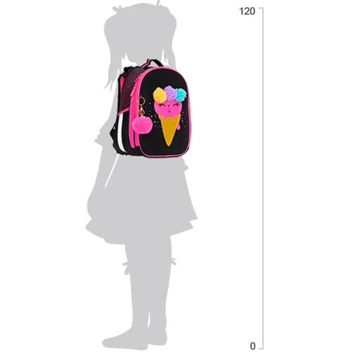 Ранец-рюкзак CLASS SchoolCase Mini Ice cream 35х27х16 см (2404C): Спинка Ортопедическая (анатомическая)
